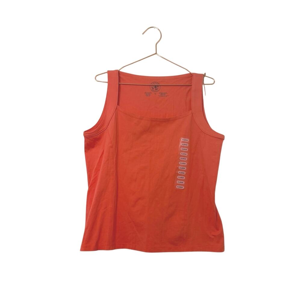 Chaus coral square neck  Tank Top size x-l new with tag